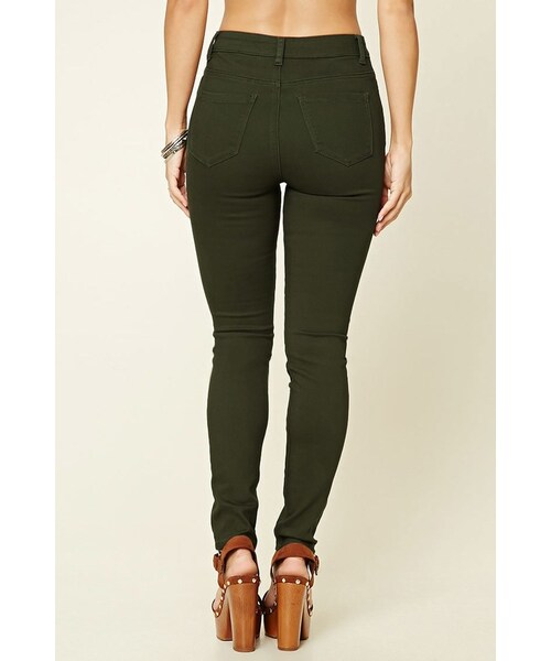 FOREVER 21(フォーエバー トゥエンティーワン)の「FOREVER 21 Contemporary Skinny Jeans(デニムパンツ・レディース・Black/Green・24/25/26/27/28/29/30)」の7枚目の写真