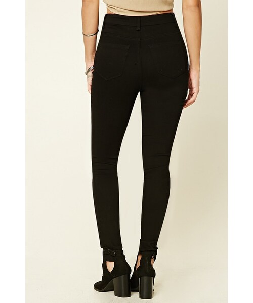 FOREVER 21(フォーエバー トゥエンティーワン)の「FOREVER 21 Contemporary Skinny Jeans(デニムパンツ・レディース・Black/Green・24/25/26/27/28/29/30)」の3枚目の写真