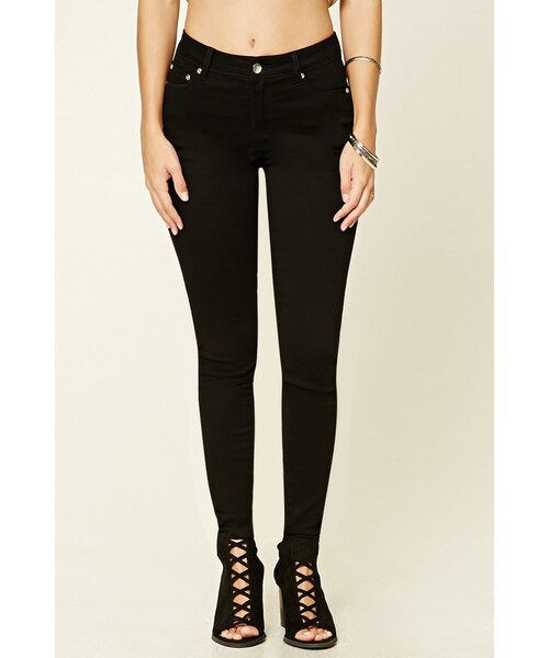 FOREVER 21(フォーエバー トゥエンティーワン)の「FOREVER 21 Contemporary Skinny Jeans(デニムパンツ・レディース・Black/Green・24/25/26/27/28/29/30)」の5枚目の写真