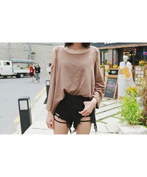 2PER | オープンショルダー無地ルーズT(P0000EDZ)(Tシャツ/カットソー)