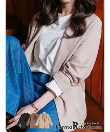 KORMARCH | シンプルリネンジャケット(その他アウター)