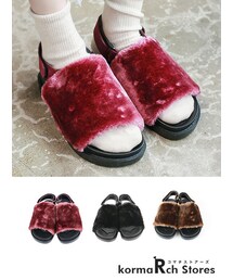 KORMARCH | ふあふあファーサンダル(サンダル)
