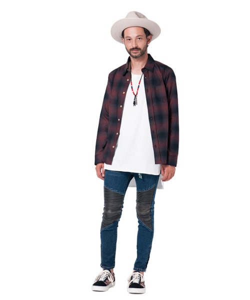 glamb（グラム）の「Nesta long tank（トップス・メンズ・White×White/White×Black/White×Red/White×Navy/White×Gray/White×Khaki・size0/size1/size2/size3/size4）」の19枚目の写真