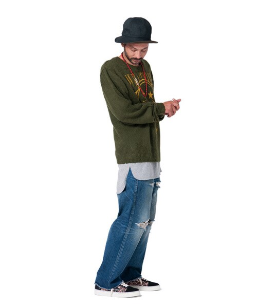 glamb（グラム）の「Nesta long tank（トップス・メンズ・White×White/White×Black/White×Red/White×Navy/White×Gray/White×Khaki・size0/size1/size2/size3/size4）」の16枚目の写真