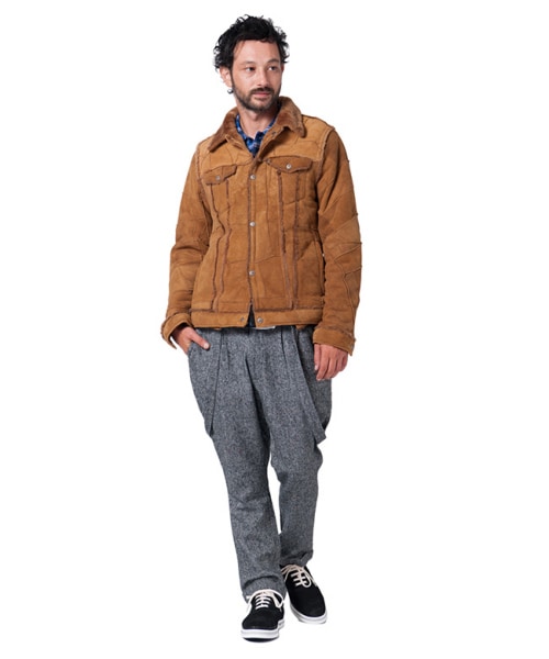 glamb（グラム）の「Puzzle mouton JKT（ジャケット/アウター・メンズ・Brown/Black・size0/size1/size2/size3/size4）」の10枚目の写真