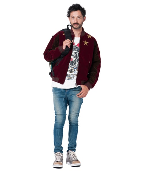 glamb Morgan スカジャン バーガンディ glamb（グラム）の「Morgan ska JKT（）」 - WEAR