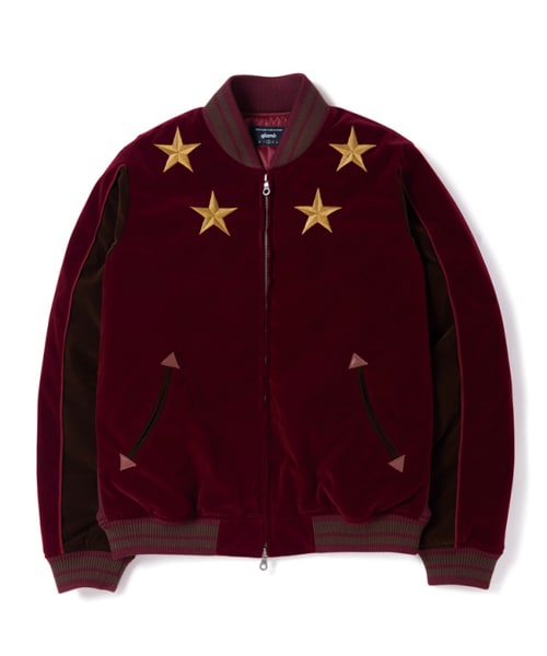 glamb Morgan スカジャン バーガンディ glamb（グラム）の「Morgan ska JKT（）」 - WEAR