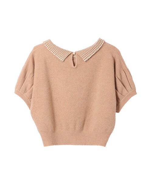 31 Sons de mode（トランテアン　ソン　ドゥ　モード）の「襟付きニットプルオーバー（トップス・レディース・キャメル/ライトグレー/オフホワイト・36）」の7枚目の写真