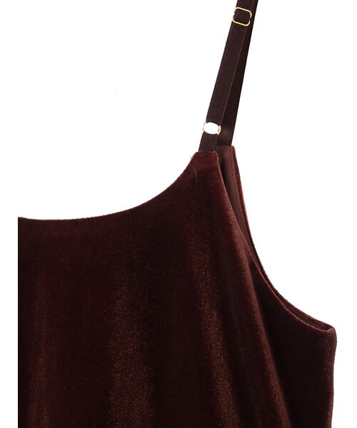 31 Sons de mode（トランテアン　ソン　ドゥ　モード）の「≪新作≫裾レースベロアキャミブラウス（トップス・レディース・イエロー/ネイビー/ブラウン・36）」の6枚目の写真