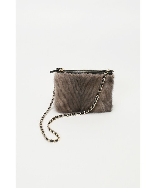 Spick & Span(スピックアンドスパン)の「≪予約≫ミンクWポシェット◆(バッグ・ブラック/パープル A・フリー)」の18枚目の写真