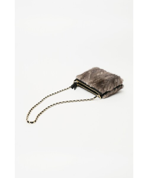 Spick & Span(スピックアンドスパン)の「≪予約≫ミンクWポシェット◆(バッグ・ブラック/パープル A・フリー)」の7枚目の写真