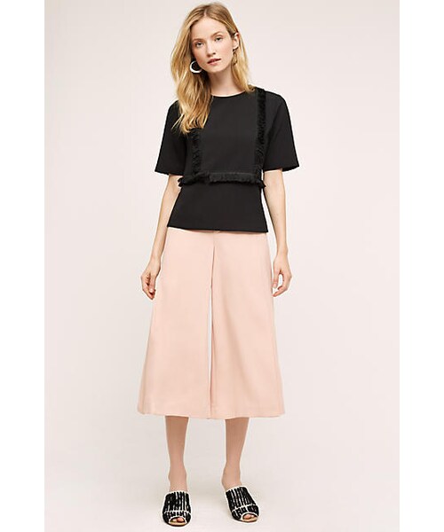 Anthropologie(アンソロポロジー)の「Anthropologie The Essential Culotte(その他パンツ・レディース・Black/Pink・2/4/6/8/10/12/14/16/0/00/0 Petite/2 Petite/4 Petite/6 Petite/8 Petite/10 Petite/12 Petite/00 Petite)」の2枚目の写真