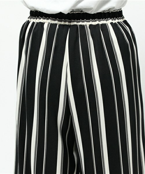 archives（アルシーヴ）の「ストライプワイドパンツ（その他パンツ・レディース・オフホワイト/ブラック・MEDIUM）」の7枚目の写真