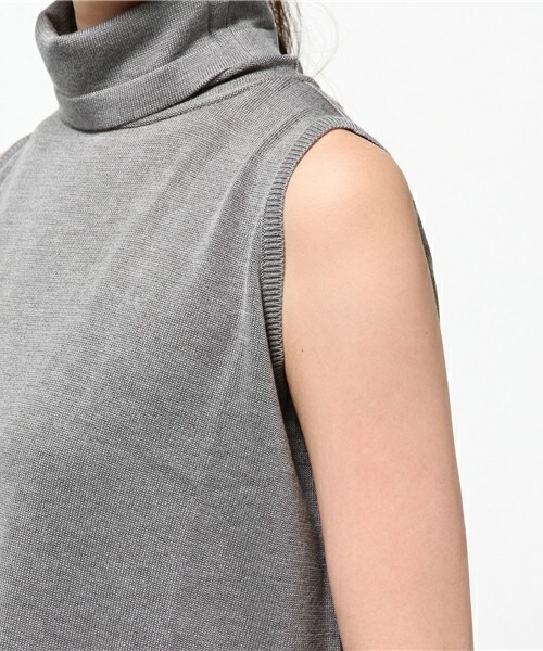 actuel（アクチュエル）の「moistタートルノースリーブニット（ニット/セーター・レディース・ブラック/グレー/バーガンディー・FREE）」の7枚目の写真