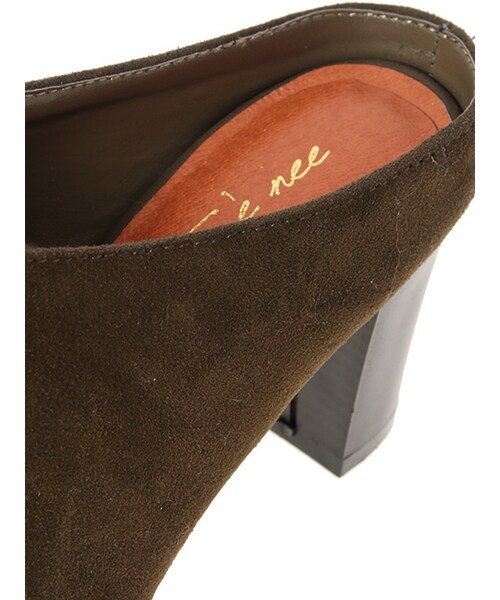 w closet（ダブルクローゼット）の「【A/W】ヒールバブーシュ（シューズ・レディース・カーキ/ブラウン/ブラック・M/L）」の6枚目の写真