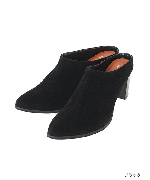 w closet（ダブルクローゼット）の「【A/W】ヒールバブーシュ（シューズ・レディース・カーキ/ブラウン/ブラック・M/L）」の2枚目の写真