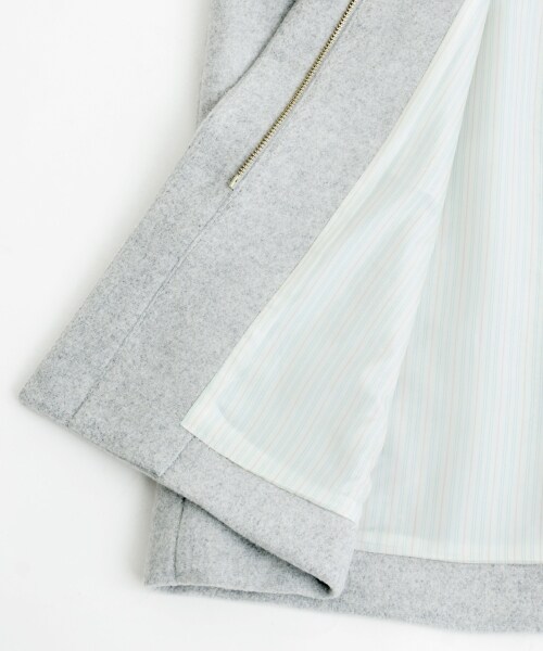 MAJESTIC LEGON（マジェスティックレゴン）の「【予約商品★ポイント5倍中!!】ファー付フードコート（ジャケット/アウター・レディース・アイボリー/ピンク/ブルー/グレー・S(7号)/M(9号)）」の20枚目の写真