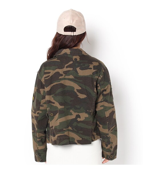 PAGEBOY（ページボーイ）の「【PAGEBOY】【mer10月号】ミリタリージャケット（ジャケット/アウター・レディース・カーキ/カーキ系）」の3枚目の写真