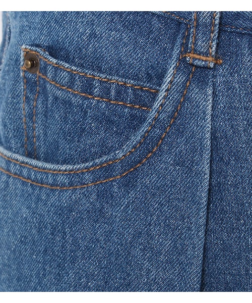 PAGEBOY（ページボーイ）の「【PAGEBOY】【non-no10月号】深めタックワイドデニム（パンツ・レディース・ブルー/インディゴ・S/M）」の10枚目の写真