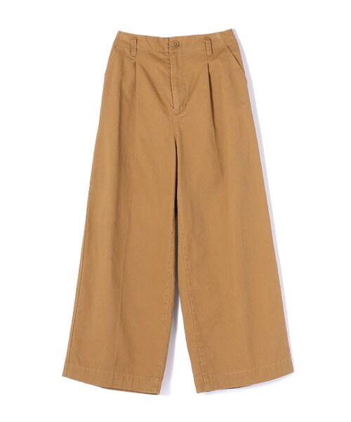 PAGEBOY（ページボーイ）の「【PAGEBOY】【Seventeen9月号】ワイドチノパン（パンツ・レディース・ブラック/ベージュ/ダークレッド/カーキ）」の2枚目の写真