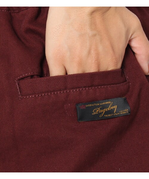 PAGEBOY（ページボーイ）の「【PAGEBOY】【Seventeen9月号】ワイドチノパン（パンツ・レディース・ブラック/ベージュ/ダークレッド/カーキ）」の12枚目の写真