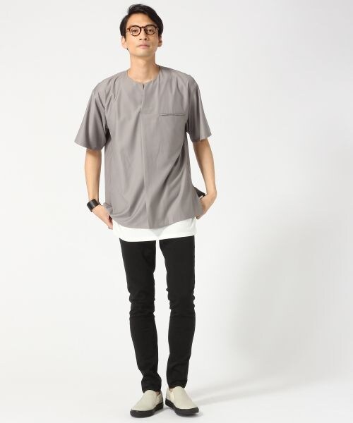 HARE（ハレ）の「ＴＲタックスキッパー（トップス・グレー/カーキ/ネイビー・S/M/L）」の4枚目の写真