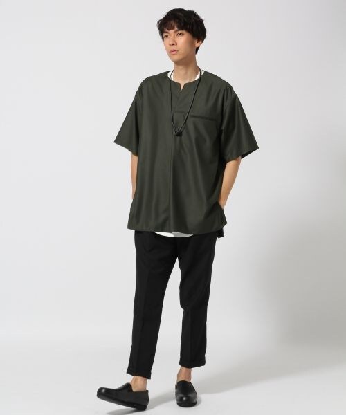 HARE（ハレ）の「ＴＲタックスキッパー（トップス・グレー/カーキ/ネイビー・S/M/L）」の5枚目の写真