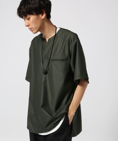 HARE（ハレ）の「ＴＲタックスキッパー（トップス・グレー/カーキ/ネイビー・S/M/L）」の2枚目の写真