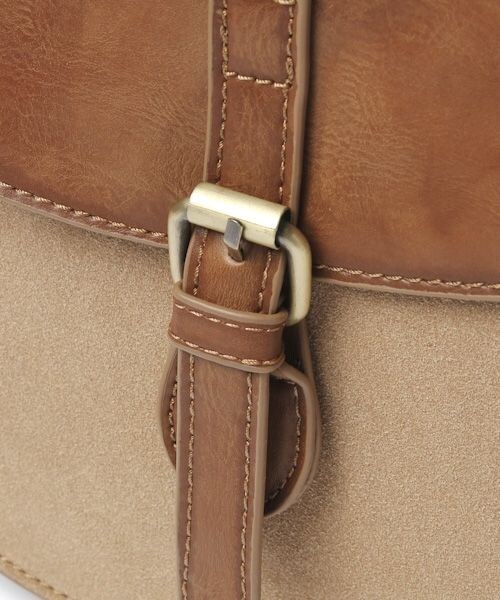 studio CLIP（スタディオクリップ）の「サドル編み込みショルダーバッグ（バッグ・ブラック/キャメル・F）」の13枚目の写真