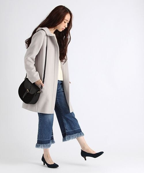 studio CLIP（スタディオクリップ）の「サドル編み込みショルダーバッグ（バッグ・ブラック/キャメル・F）」の6枚目の写真