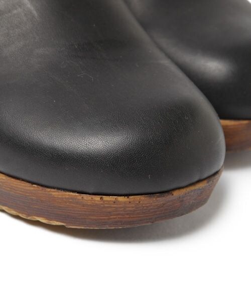 studio CLIP（スタディオクリップ）の「フェイクレザーファー付きサボ（シューズ・ブラック/キャメル・M/L）」の14枚目の写真