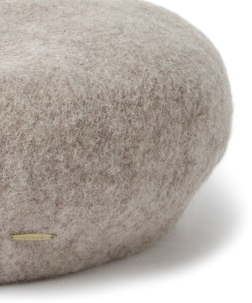 studio CLIP（スタディオクリップ）の「厚地プレート付きベレー帽（帽子・ライトグレー/ブラック/レッド/ベージュ/ネイビー・F）」の11枚目の写真