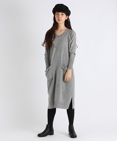 studio CLIP（スタディオクリップ）の「厚地プレート付きベレー帽（帽子・ライトグレー/ブラック/レッド/ベージュ/ネイビー・F）」の6枚目の写真