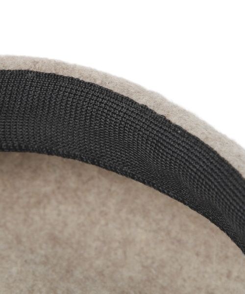 studio CLIP（スタディオクリップ）の「厚地プレート付きベレー帽（帽子・ライトグレー/ブラック/レッド/ベージュ/ネイビー・F）」の15枚目の写真