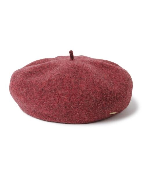 studio CLIP（スタディオクリップ）の「厚地プレート付きベレー帽（帽子・ライトグレー/ブラック/レッド/ベージュ/ネイビー・F）」の4枚目の写真