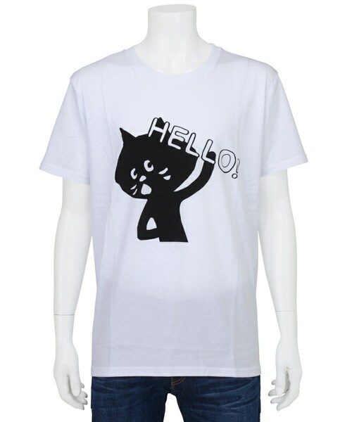 にゃー ニャー の にゃー メンズ はろーにゃー T Tシャツ トップス Wear