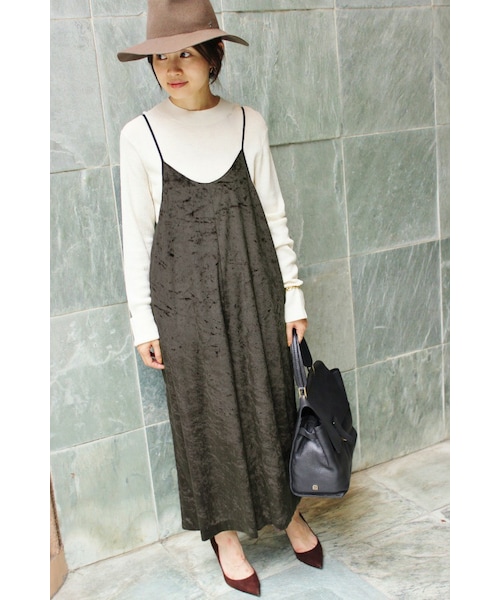 IENA（イエナ）の「《予約》ベロアキャミソール サロペット