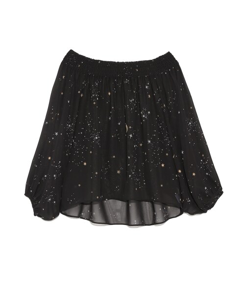 LILY BROWN（リリーブラウン）の「スターシフォンブラウス（ブラウス・レディース・PBEG/BRW/BLK・F）」の3枚目の写真