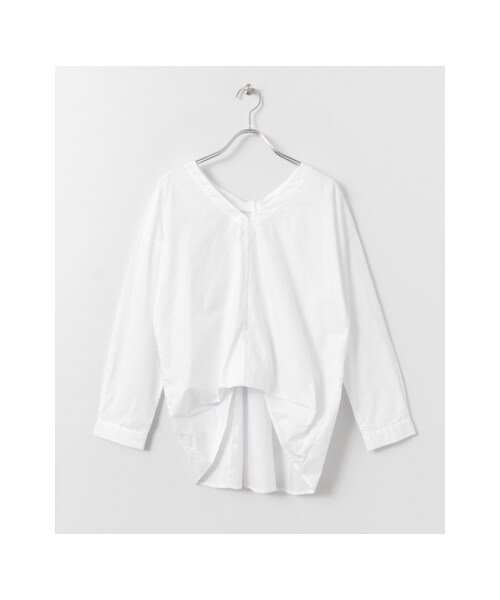 URBAN RESEARCH DOORS（アーバンリサーチドアーズ）の「【予約】バックツイストブラウス（トップス・レディース・NAVY/Y/KHAKI/WHITE・one）」の2枚目の写真