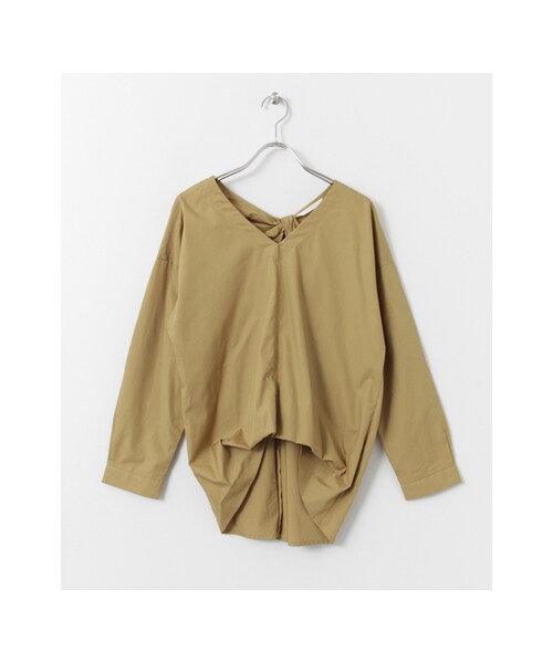 URBAN RESEARCH DOORS（アーバンリサーチドアーズ）の「【予約】バックツイストブラウス（トップス・レディース・NAVY/Y/KHAKI/WHITE・one）」の3枚目の写真