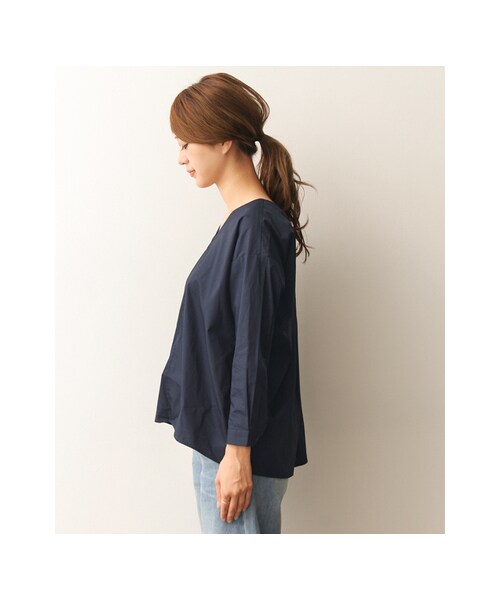 URBAN RESEARCH DOORS（アーバンリサーチドアーズ）の「【予約】バックツイストブラウス（トップス・レディース・NAVY/Y/KHAKI/WHITE・one）」の16枚目の写真