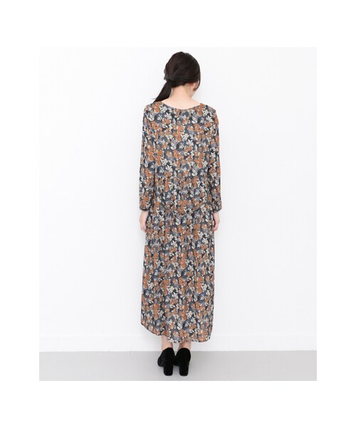 KBF（ケイビーエフ）の「KBF+ レトロフラワーマキシワンピース（ワンピース/ドレス・レディース・BLACK/NAVY/CAMEL・one）」の15枚目の写真
