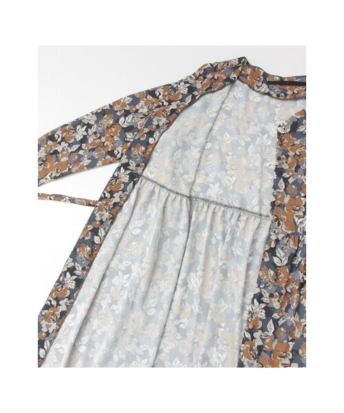 KBF（ケイビーエフ）の「KBF+ レトロフラワーマキシワンピース（ワンピース/ドレス・レディース・BLACK/NAVY/CAMEL・one）」の22枚目の写真