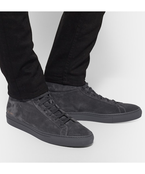 COMMON PROJECTS（コモンプロジェクト）の「Common Projects Original Achilles Suede High-Top Sneakers（スニーカー・メンズ・Gray・EU39/EU40/EU41/EU42/EU43/EU44/EU45/EU46/EU47）」の5枚目の写真
