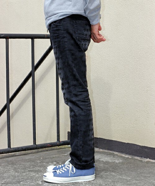 RATTLE TRAP（ラトルトラップ）の「<PARFAIT>スリムフィットストレートデニムパンツ（デニムパンツ・メンズ・ブラック/ブルー・S/M/L/LL）」の5枚目の写真
