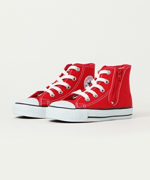 CONVERSE（コンバース）の「キッズ コンバース オールスター ハイカット CONVERSE CHILD ALL STAR RZ HI 325136（スニーカー・キッズ・ホワイト/ブラック/レッド・15cm/16cm/17cm）」の3枚目の写真