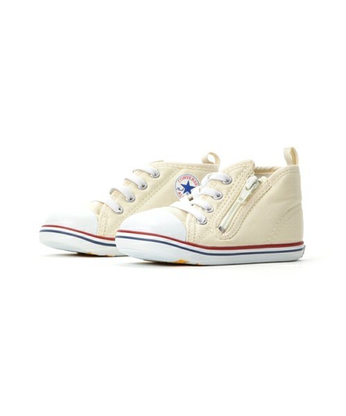 CONVERSE(コンバース)の「ベビー コンバース オールスター CONVERSE BABY ALL STAR RZ 325137(スニーカー・キッズ・ホワイト/ブラック/レッド・14cm/12cm/15cm)」の2枚目の写真