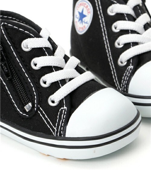 CONVERSE(コンバース)の「ベビー コンバース オールスター CONVERSE BABY ALL STAR RZ 325137(スニーカー・キッズ・ホワイト/ブラック/レッド・14cm/12cm/15cm)」の8枚目の写真