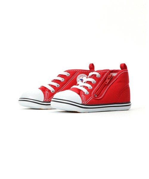 CONVERSE(コンバース)の「ベビー コンバース オールスター CONVERSE BABY ALL STAR RZ 325137(スニーカー・キッズ・ホワイト/ブラック/レッド・14cm/12cm/15cm)」の3枚目の写真