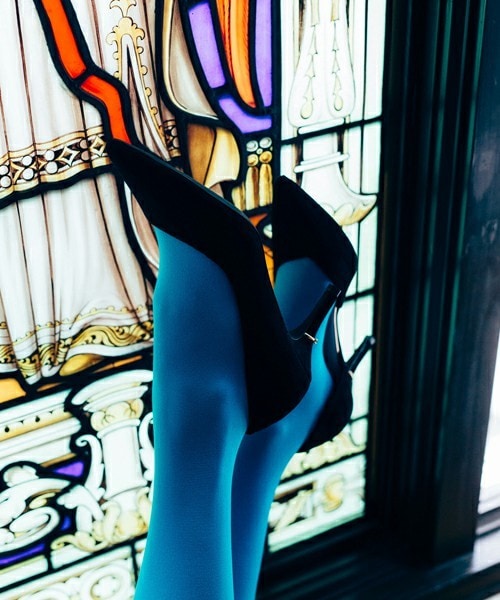 EVOL（イーボル）の「EVOL ILIMA ヒールダイヤモチーフサイドオープンパンプス IH7221（パンプス・レディース・ブラック/ベージュ/ネイビー/レッド・22.0cm/22.5cm/23.0cm/23.5cm/24.0cm/24.5cm/24.5㎝）」の2枚目の写真